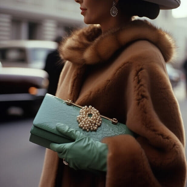 9 Midjourney Prompt Hacks for Rockstar Social Media Images 21 Midjourney generated lady with a birkin bag