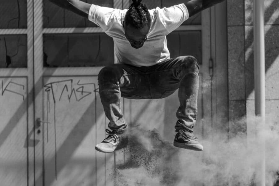 lifestyle branding agency with a guy jumping with skateboard