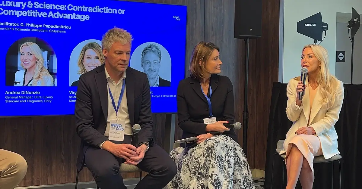 Andrea DiNunzio, General Manager, Ultra-Luxury Skincare and Fragrance, Coty Virginie Couturaud, Scientific Communication Director, Parfums Christian Dior Arnaud Autret, Investment Director Europe, L’Oreal BOLD Facilitator: G. Philippe Papadimitriou, Founder & Cosmetic Consultant, Cosystems