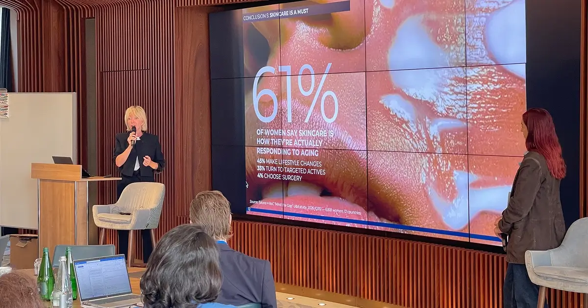 INNOCOS Zurich Trend Report — 2026 Shifts in Longevity 3 marie presenting