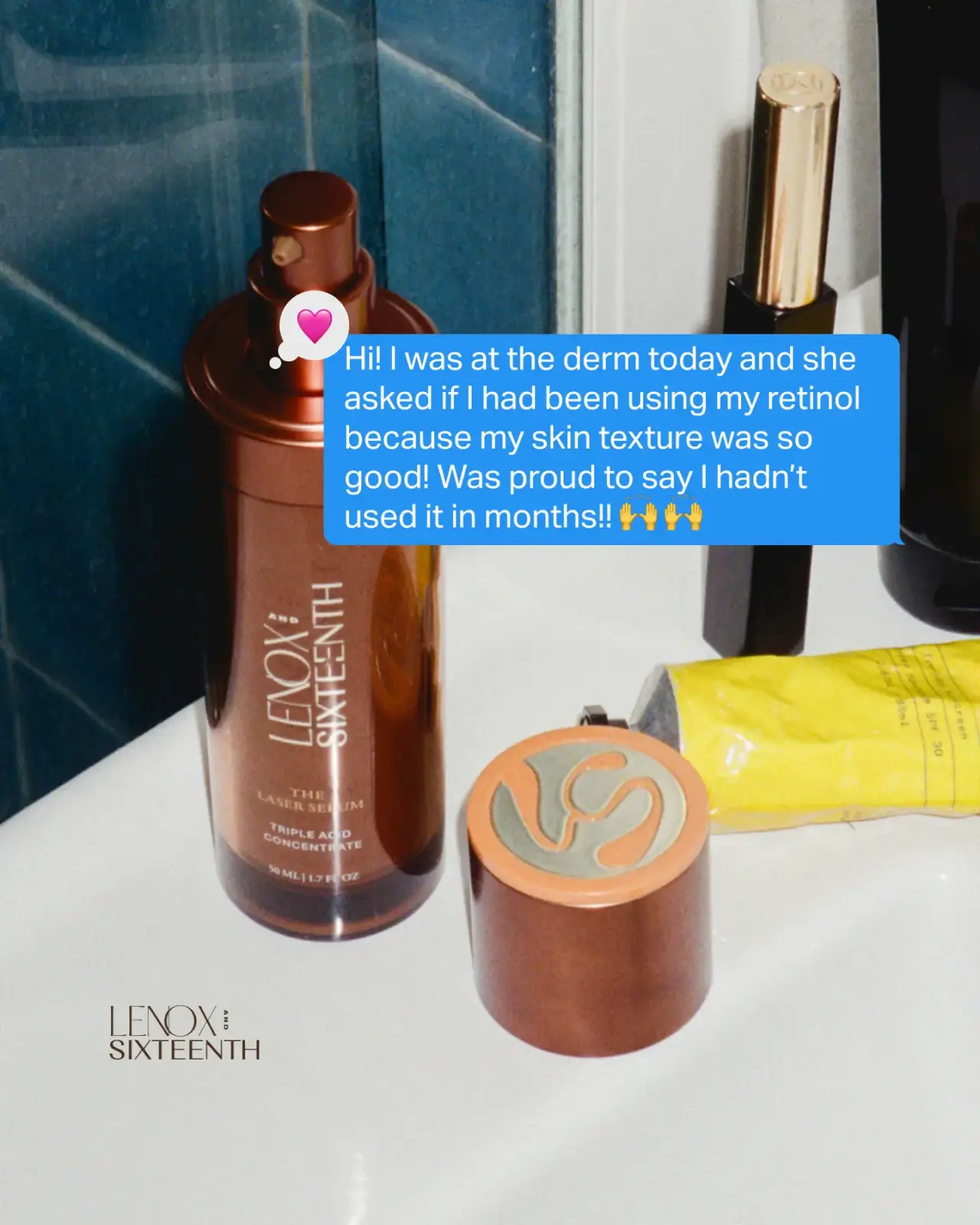Lenox and Sixteenth customer POV text-message ad